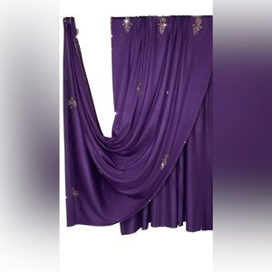 Dubai made luxury hijab scarf deep purple